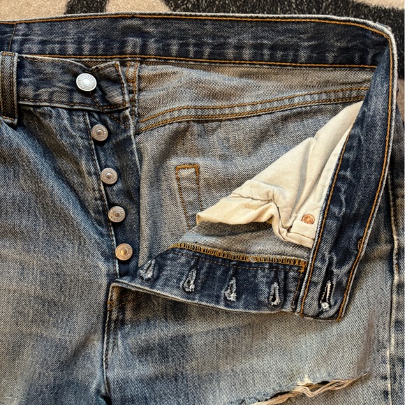 Distressed 501s - Picture 5 of 7